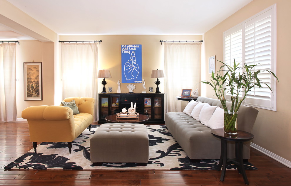 WGW, Living Room - Transitional - Living Room - Orange ...