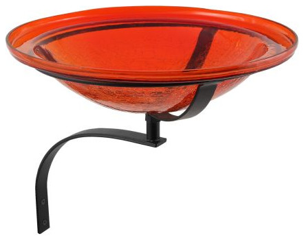 12 Cobalt Blue Le Birdbath With Wall Mount Bracket Wall Mount Bracket