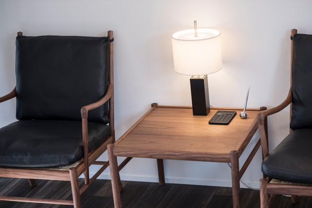 糸島体感ハウス mid-century-wohnbereich
