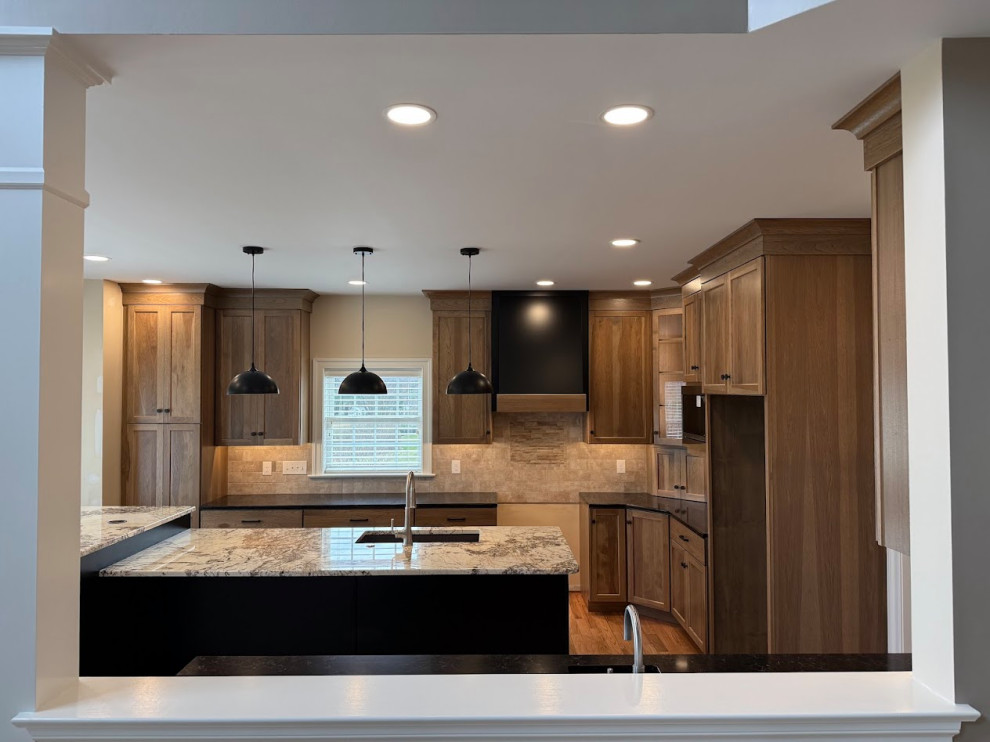Transitional Hickory Kitchen Remodel