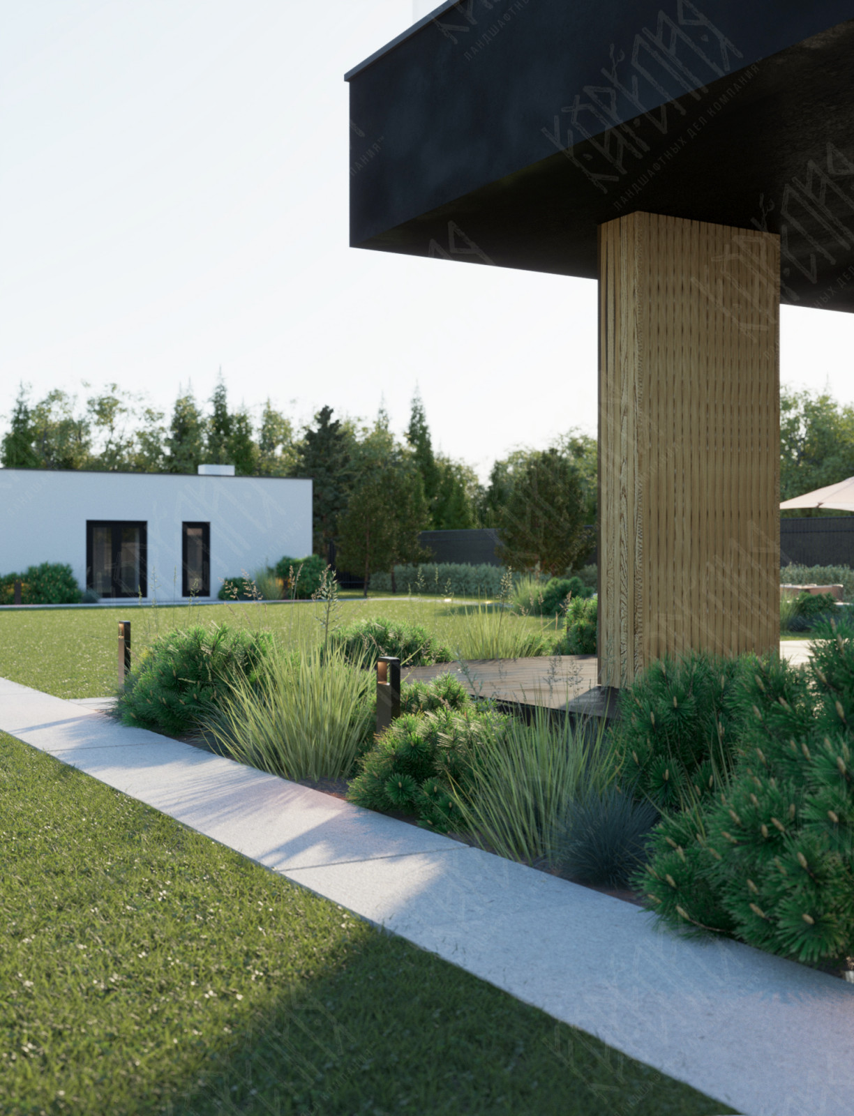 Вид на участок