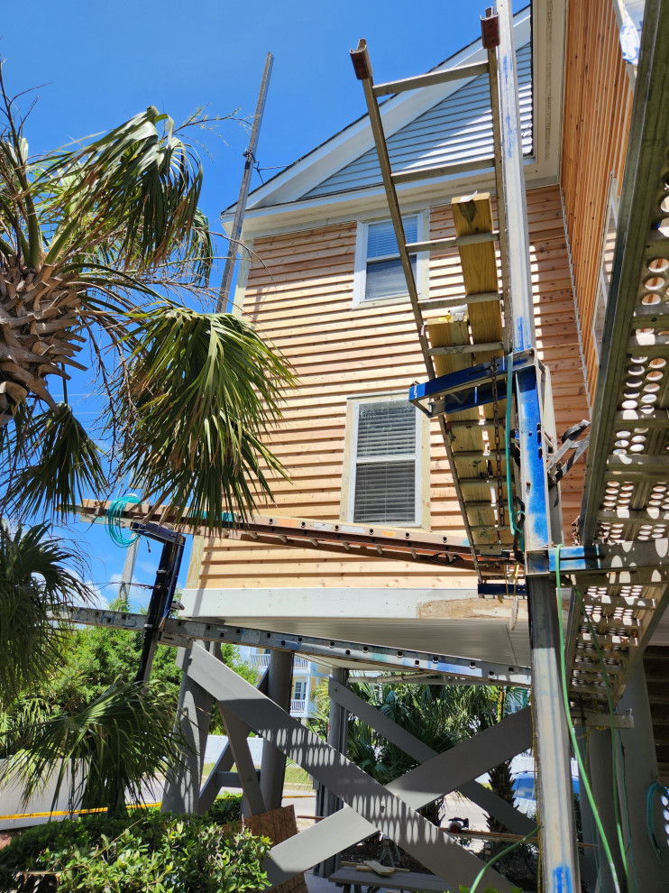 Exterior remodel / Windows / cider siding / paint