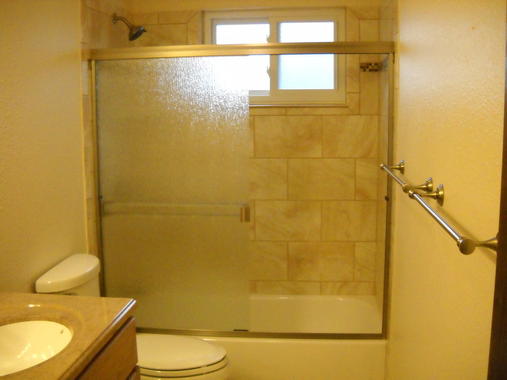 Inspiration for a transitional home design remodel in Denver