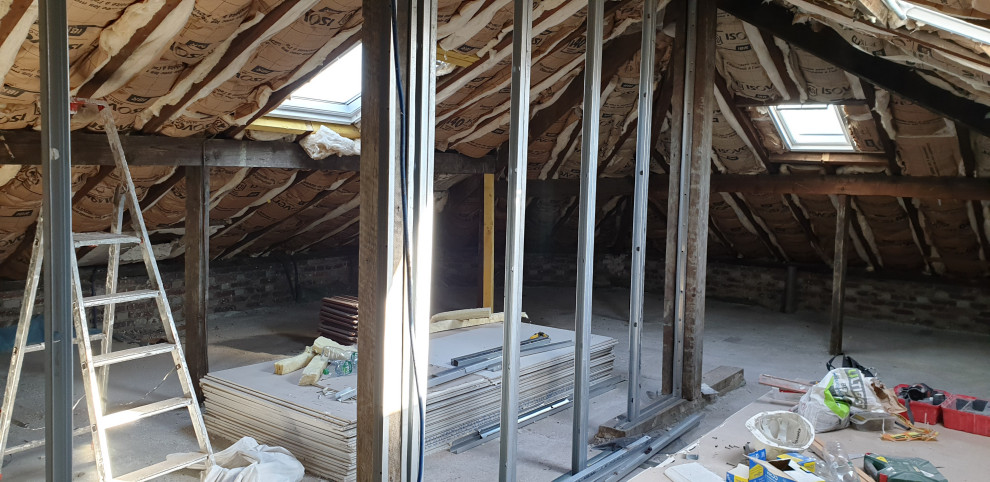 Isolation de comble dans une maison