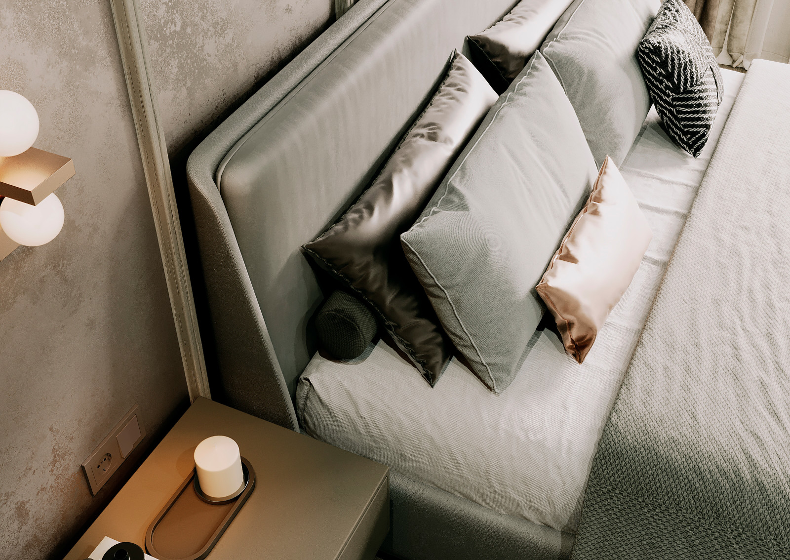 Спальня в квартире в ЖК "Discovery Residence" Екатеринбург