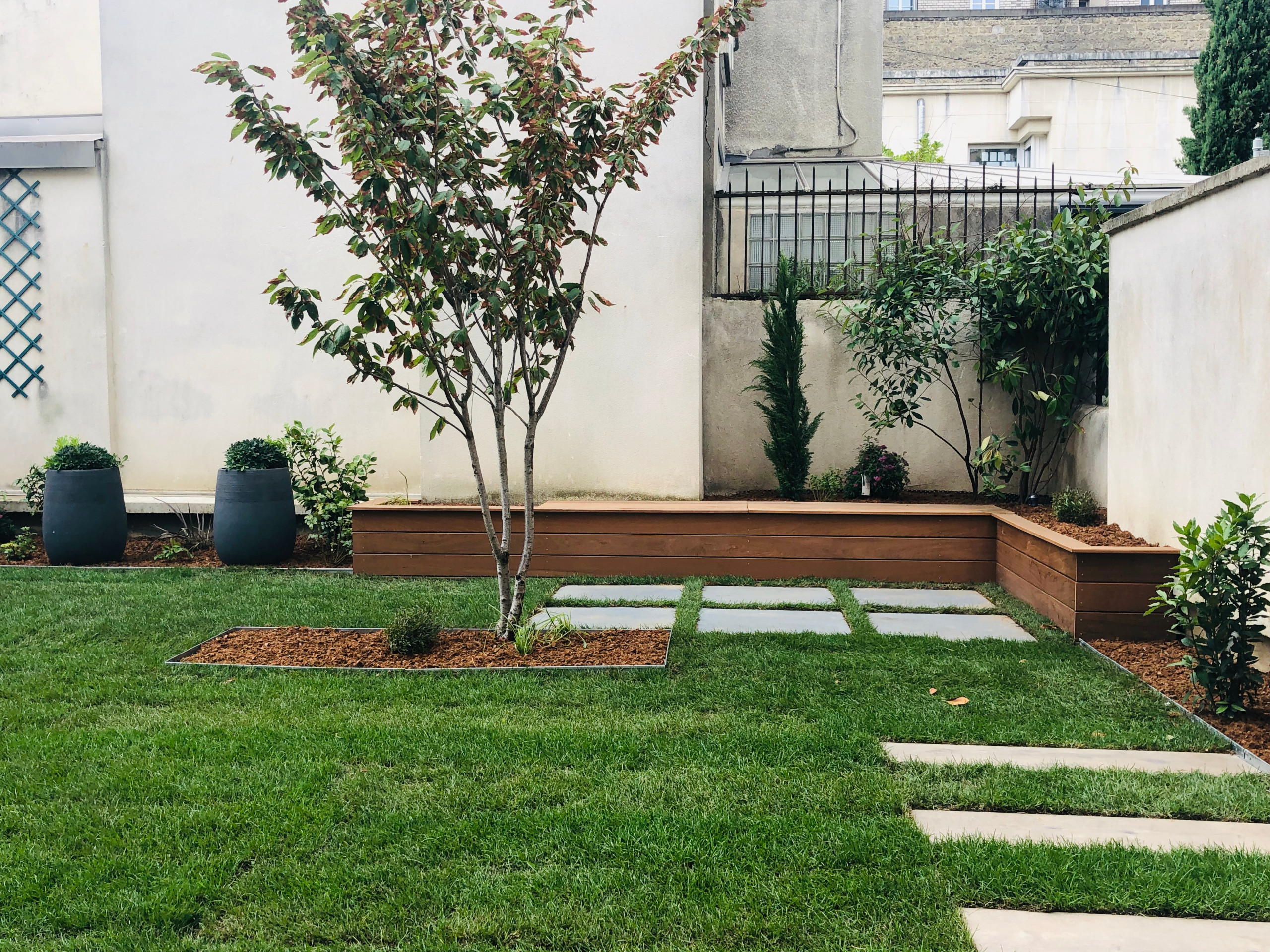 Réaménagement d'un jardin sur dalle