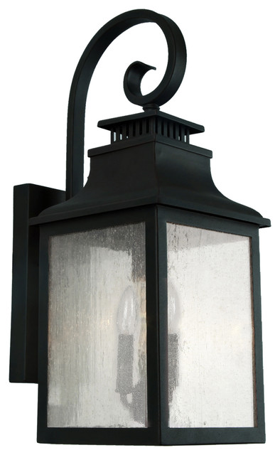 Morgan 2 Light Exterior Lighting In Imperial Black Finish