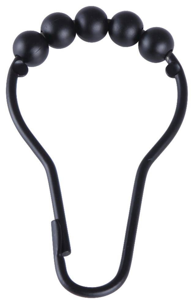 Kingston Brass Roller Ball Shower Curtain Rings (12 pcs/set