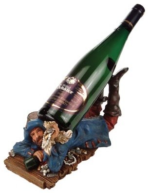 Blue Coat Pirate Wine Bottle Holder