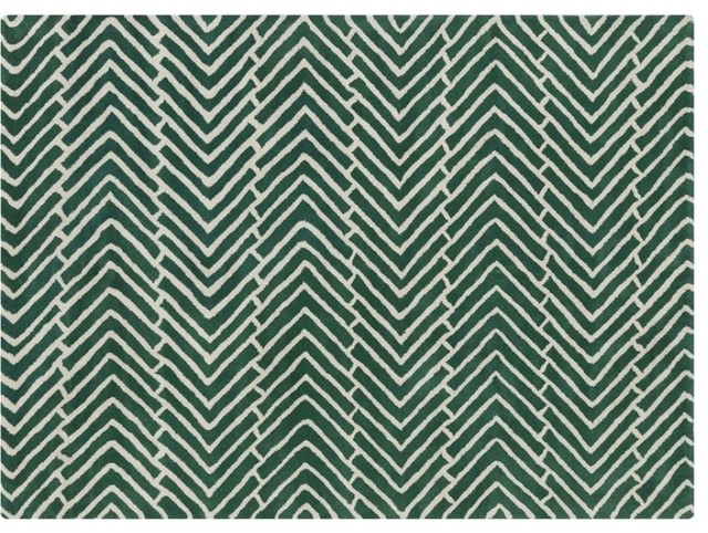 Davin Rug Collection, Green, 7'x10'