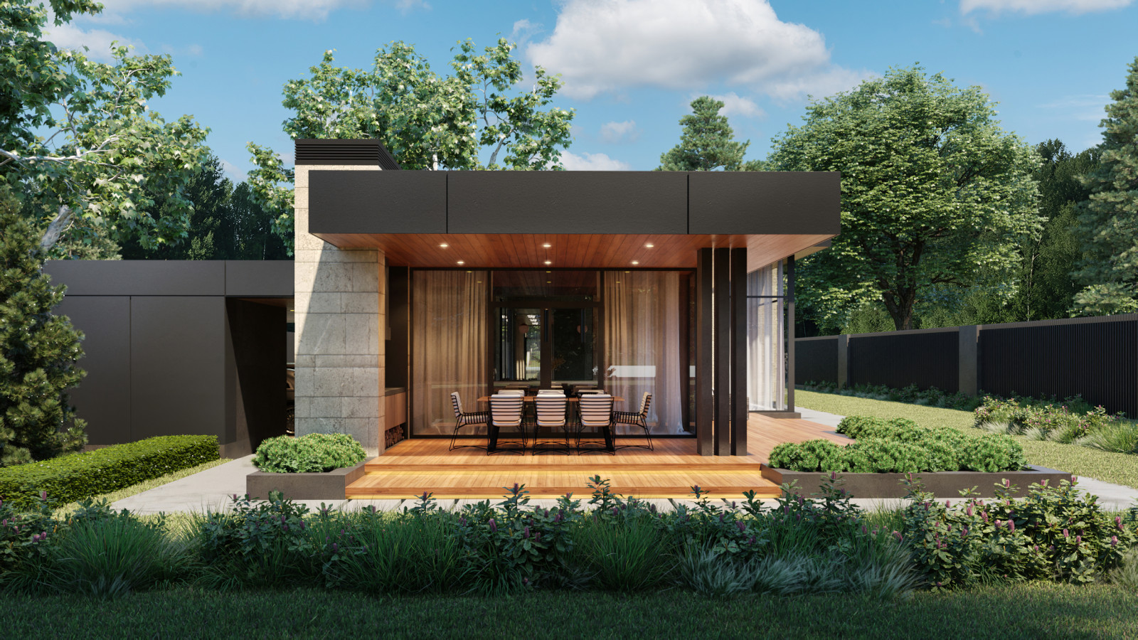 Проект одноэтажного индивидуального жилого дома. МО, Одинцовский р-н, д. Чигасов