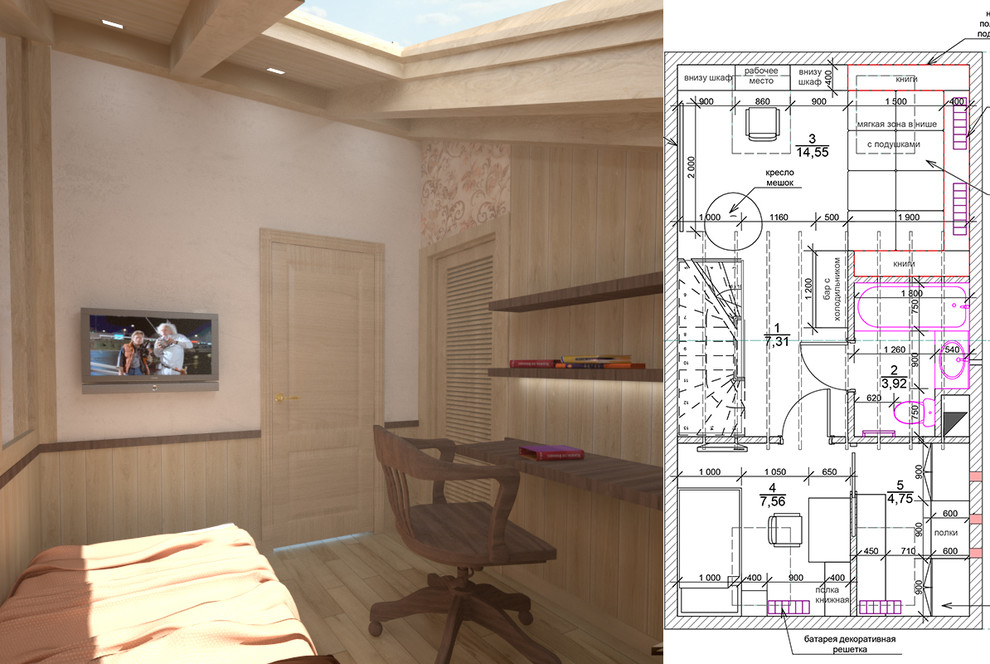 Таунхаус - дерево на первом месте.