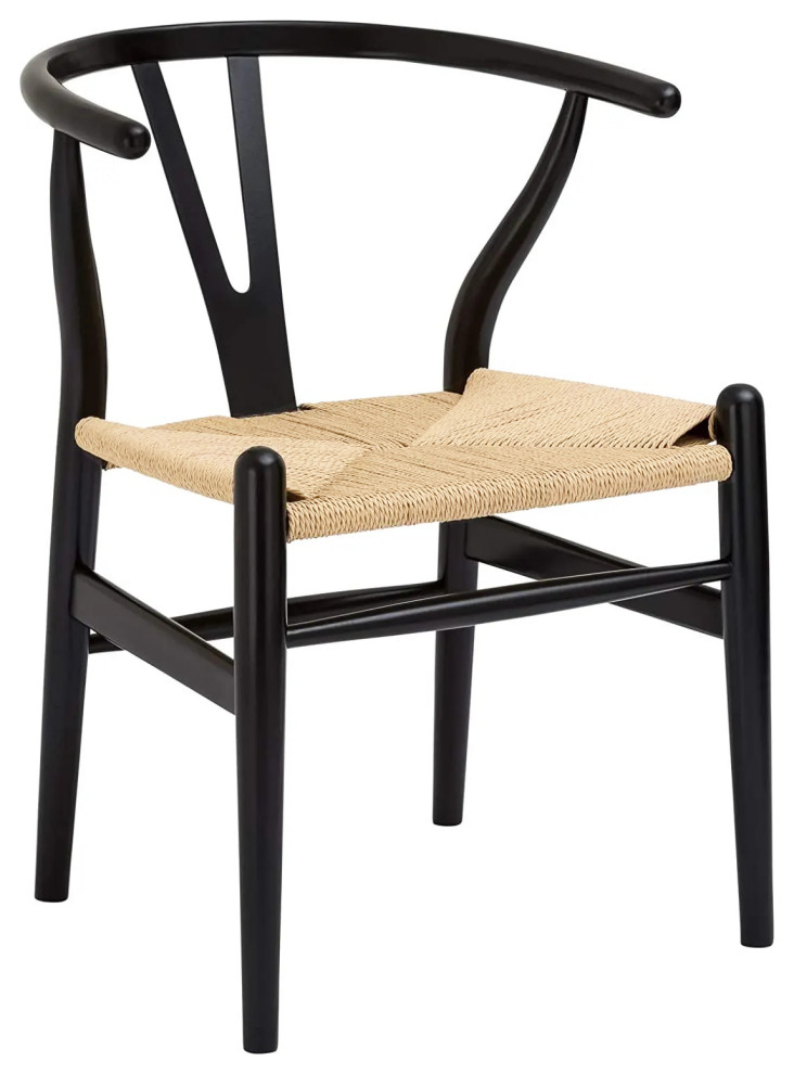 Replica Hans Wegner Wishbone Chair Black - Midcentury - Dining Chairs - by  Best Made Furniture | Houzz