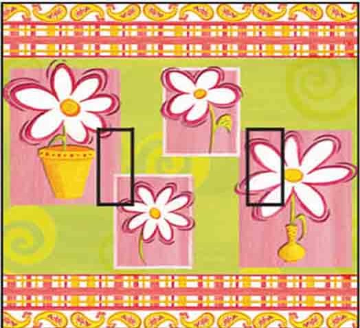 Daisy Cool & Groovy Double Toggle Peel and Stick Switch Plate Cover: 2 Units