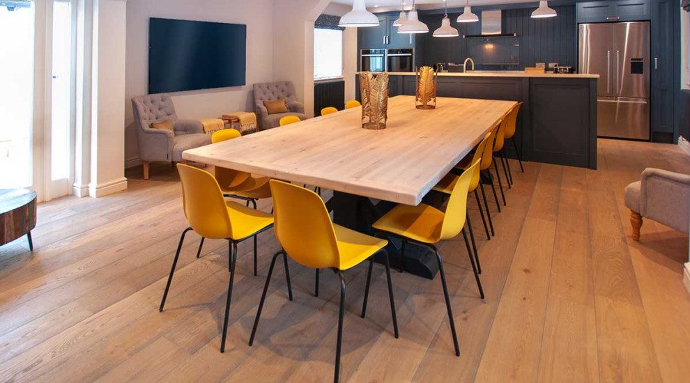 Photo of a modern dining room in West Midlands.