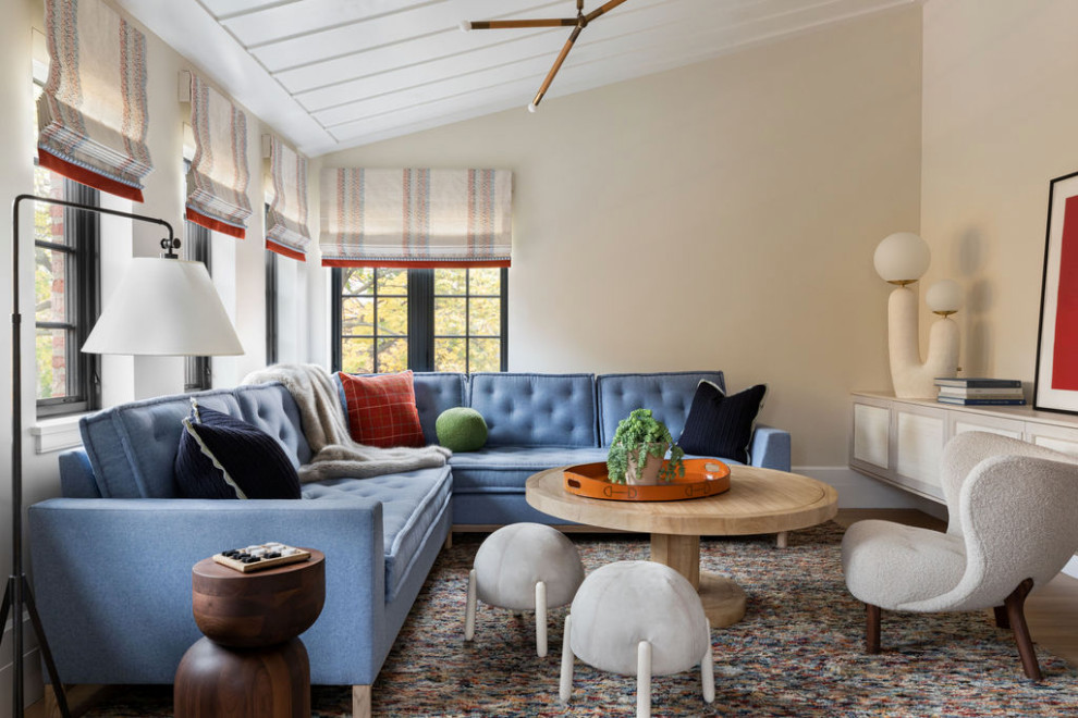 Burling - Transitional living room photo in Chicago