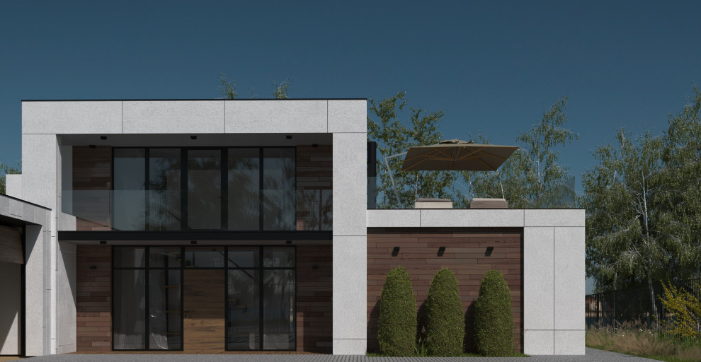 Одноэтажный жилой дом с антресолью. "Яблони-парк", г. Пенза.