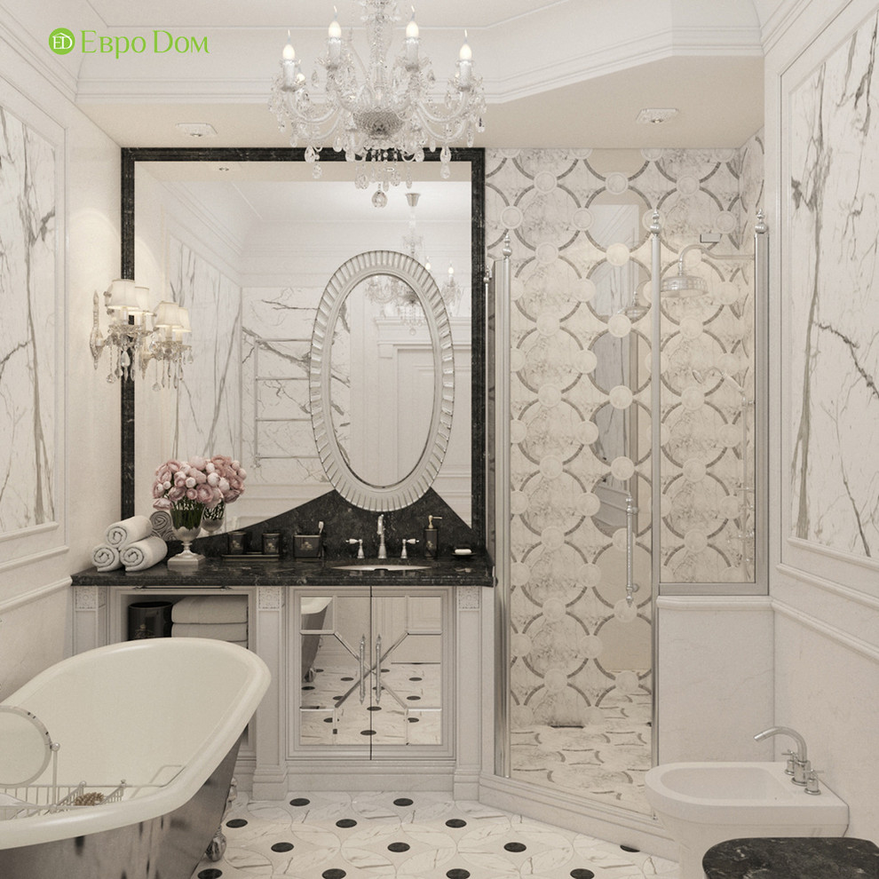 Дизайн трехкомнатной квартиры 120 кв. м в классическом стиле. Фото проекта