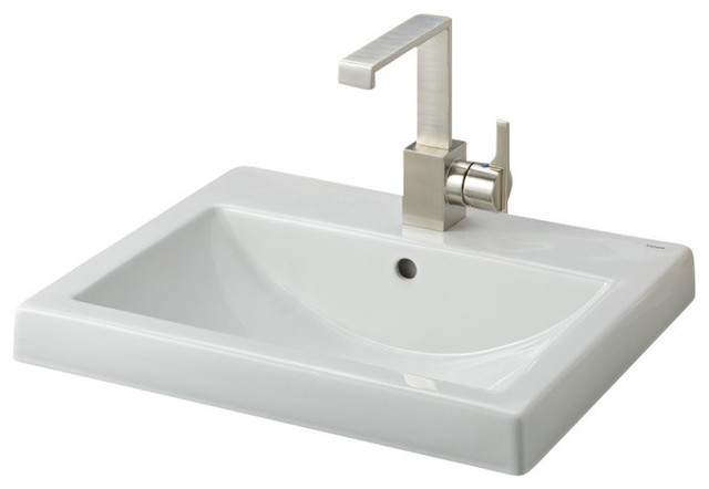 fully recessed bathroom sinks