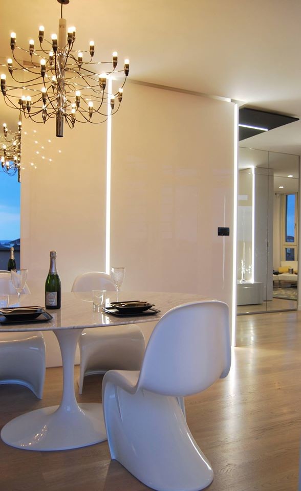 Photo of a contemporary dining room in Turin.