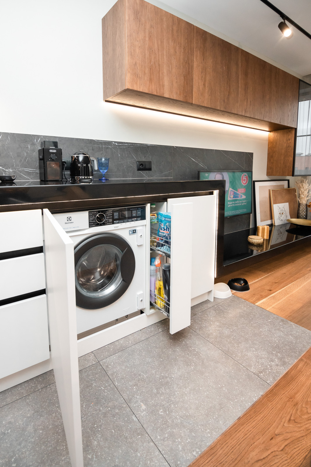 Кухня-гостиная в стиле минимализм