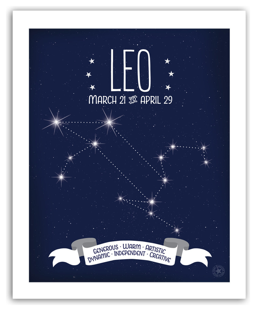 Leo Constellation Print, 8x10