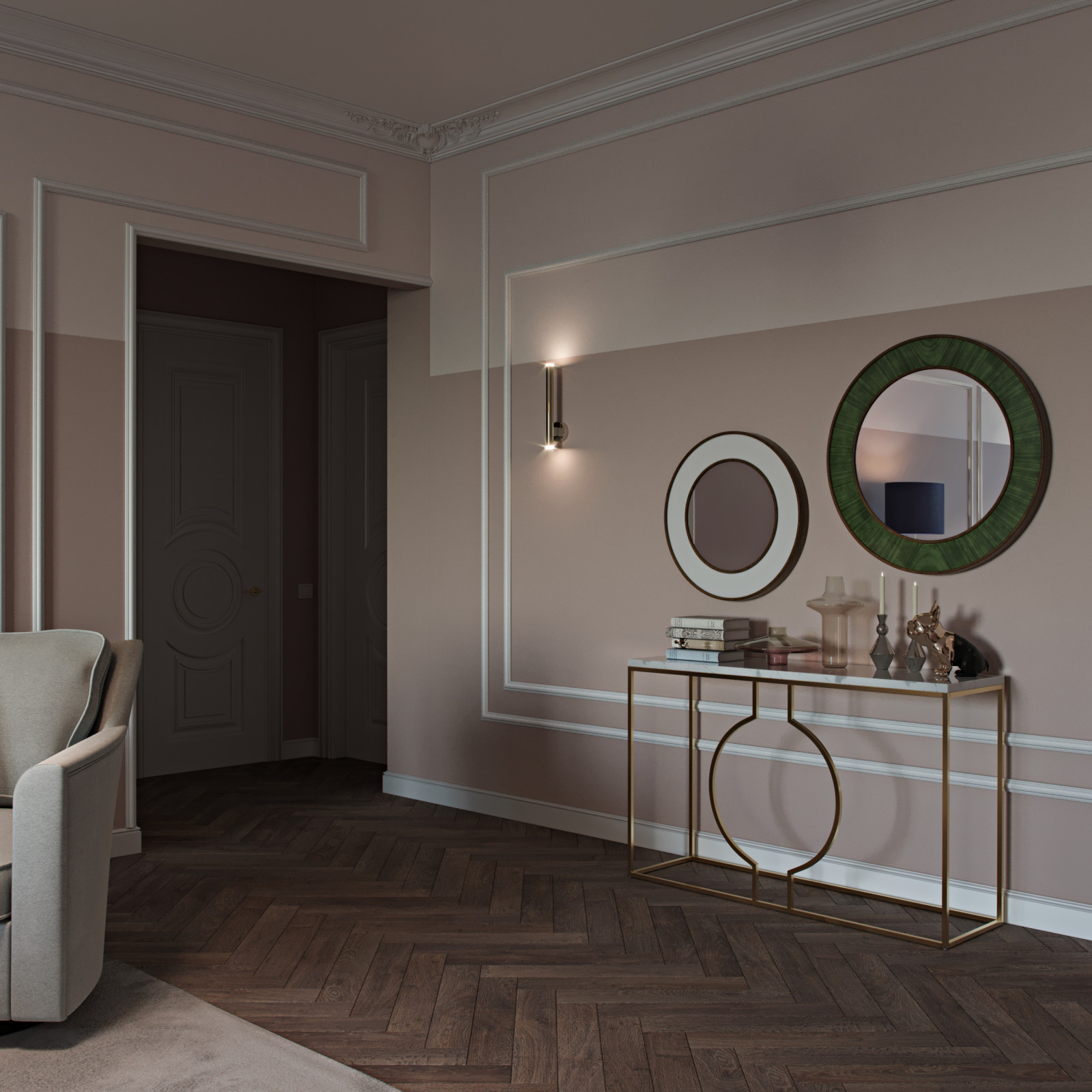 Проект трехкомнатной квартиры для дамы с собачкой.