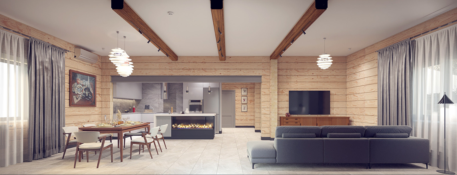 Дом на Урале визуализации