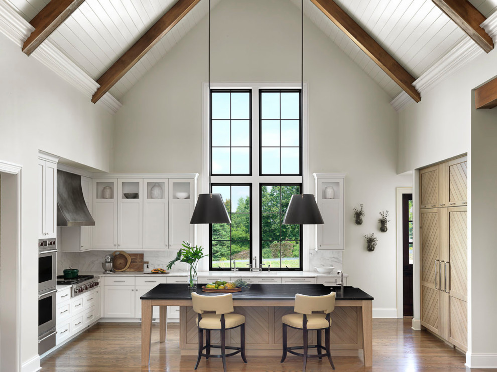 Inspiration for a transitional kitchen remodel in St Louis