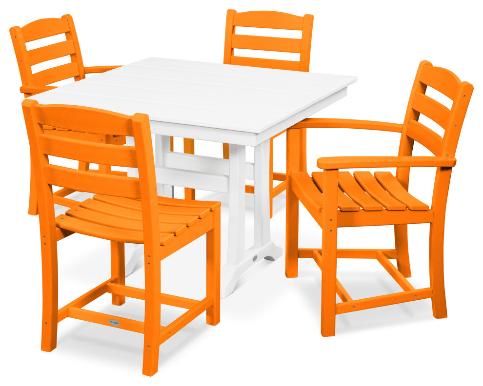 polywood la casa cafe 5 piece dining set