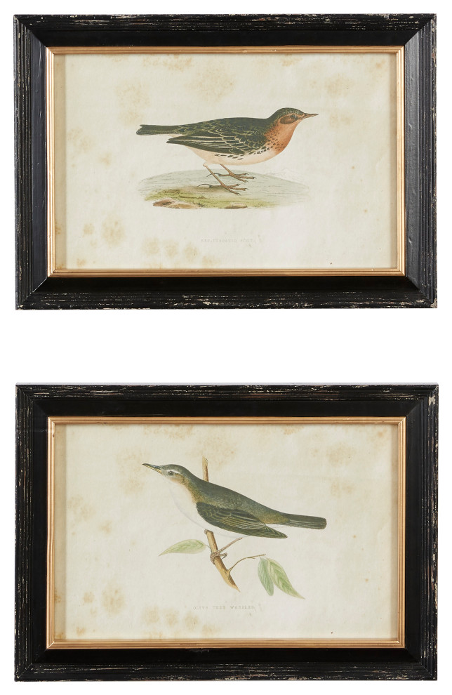 Farmhouse Black Wood Framed Wall Art Set 36577 Contemporary Prints