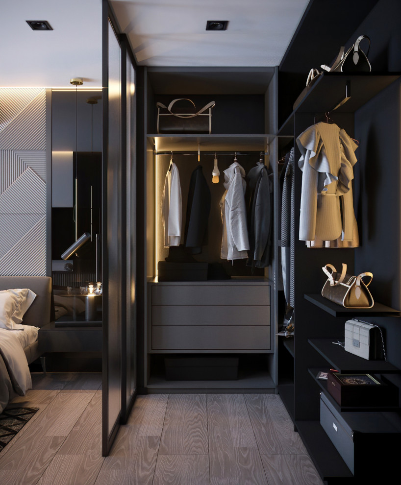 Квартира в спокойной цветовой гамме с нотками брутальности