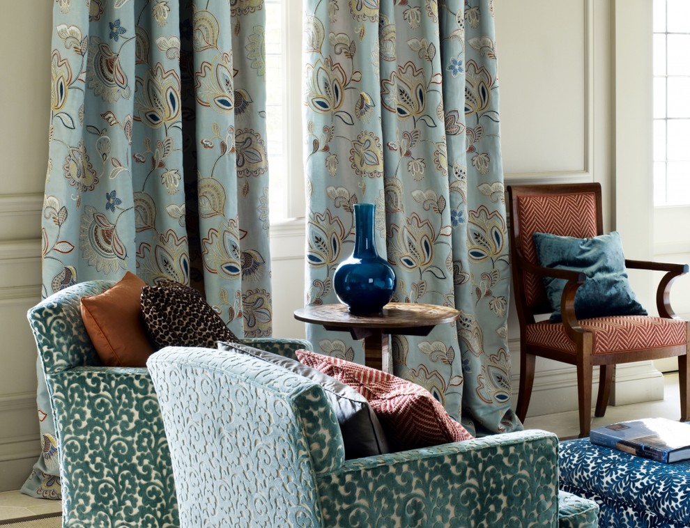 Ткани в готовых интерьерах