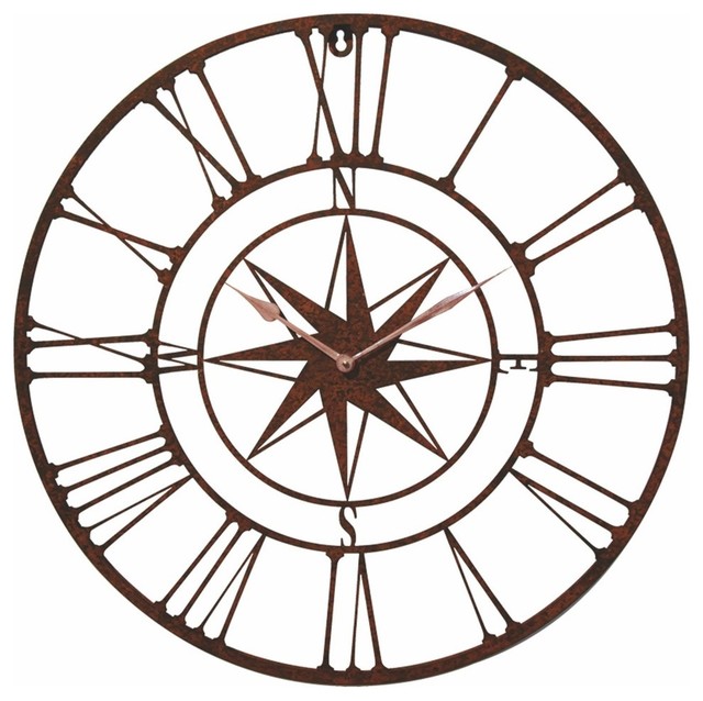 Wind Rose Compass Wall Clock