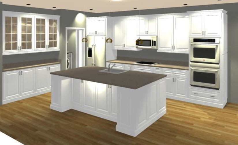Inspiration for a transitional kitchen remodel in Miami
