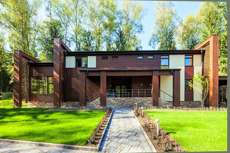 РАБОТА В ЭЛИТНОМ ПОСЕЛКЕ ВЛАДИМИРСКОЙ ОБЛАСТИ. ФАСАД ИЗ ДРАНКИ И