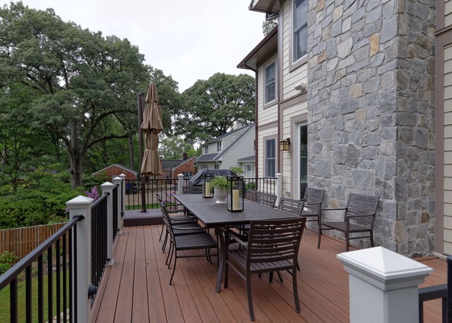 Arlington Deck with Screen Porch & Spiral Staircase contemporary-terrace
