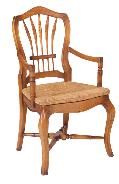 French Heritage Wheatback Arm Chair