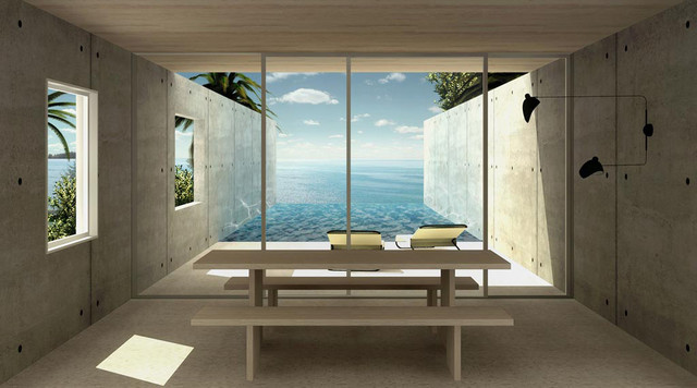 Pool Pavilion contemporary-vardagsrum