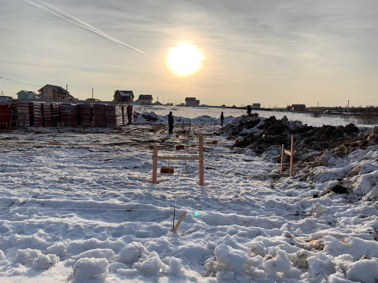 Строительство дома в классическом стиле в усадьбе Мураново