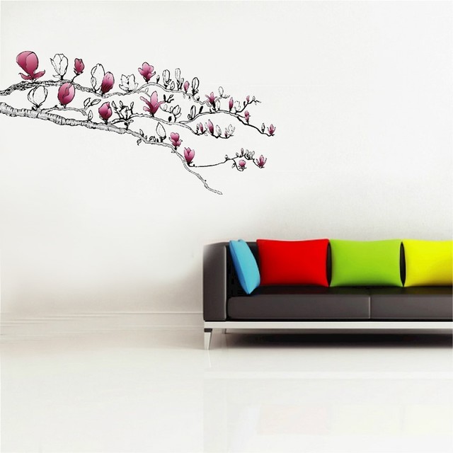 Walplus Huge Magnolia Wall Sticker Contemporary Wall Decals by