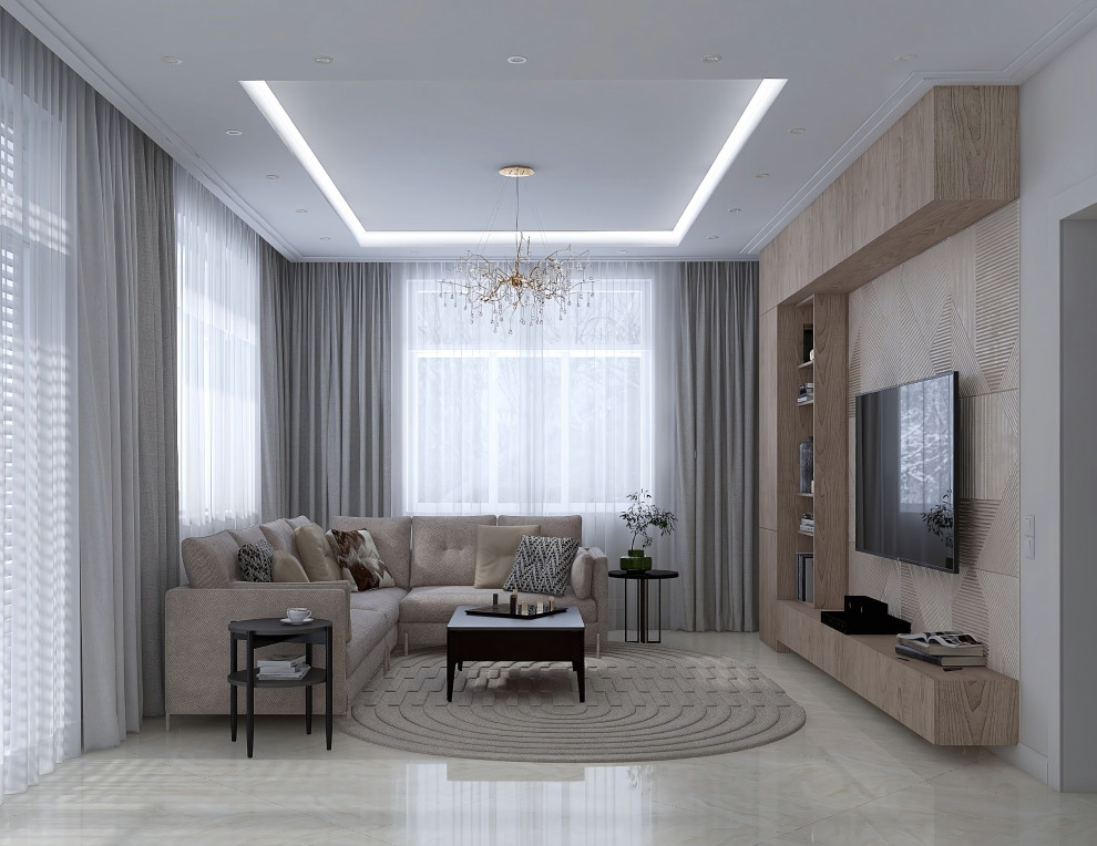 Кухня-гостиная в частном доме