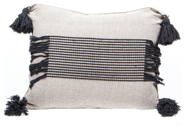 Novica Handmade Cozy Light Taupe Cotton Cushion Cover