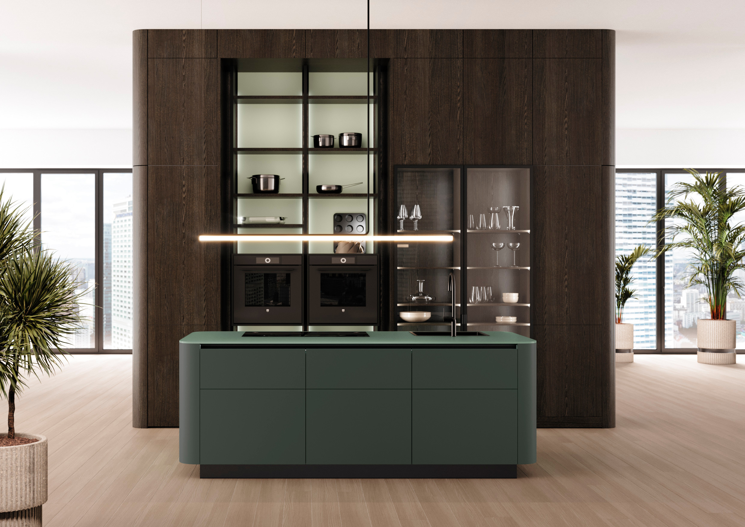 Leicht Curved Panel Green