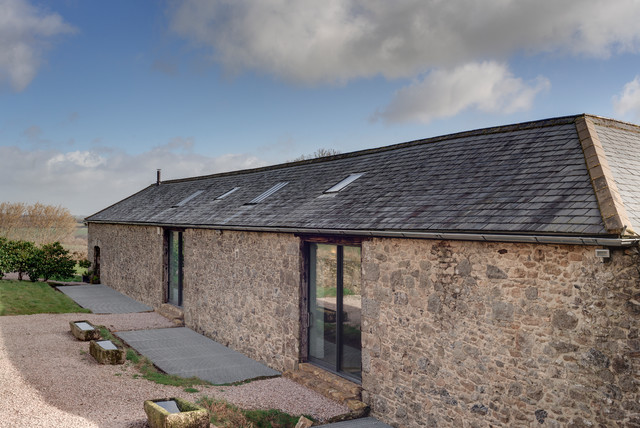 Barn Conversion Ashburton lantlig-fasad