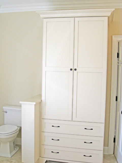 Bathroom Linen Cabinet - Traditional - Charleston - by Sea Island ...