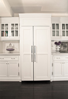 White Kitchens panelled fridge1