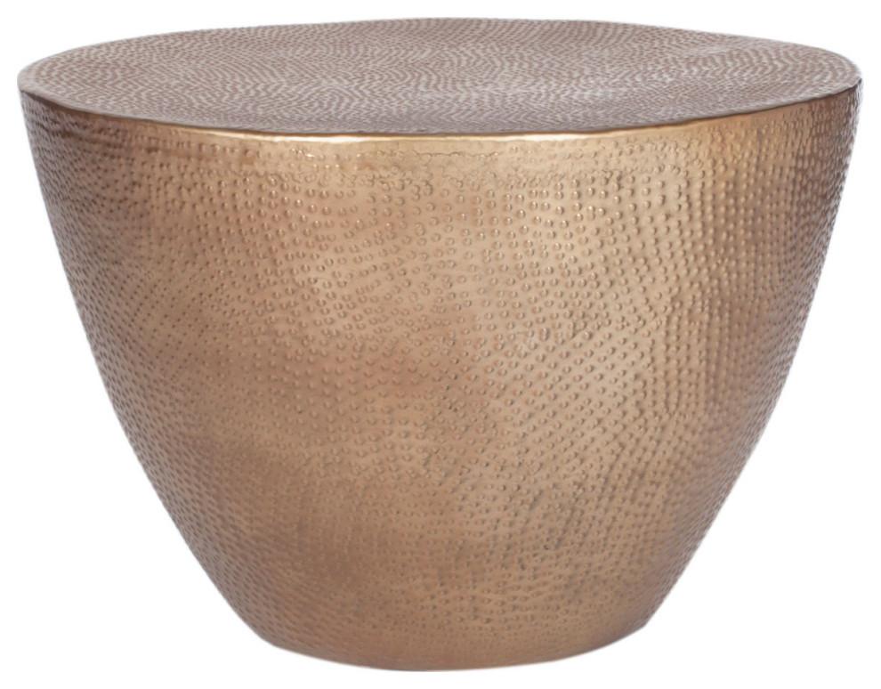 Tristan Coffee Table Brass Traditional Coffee Tables by AED