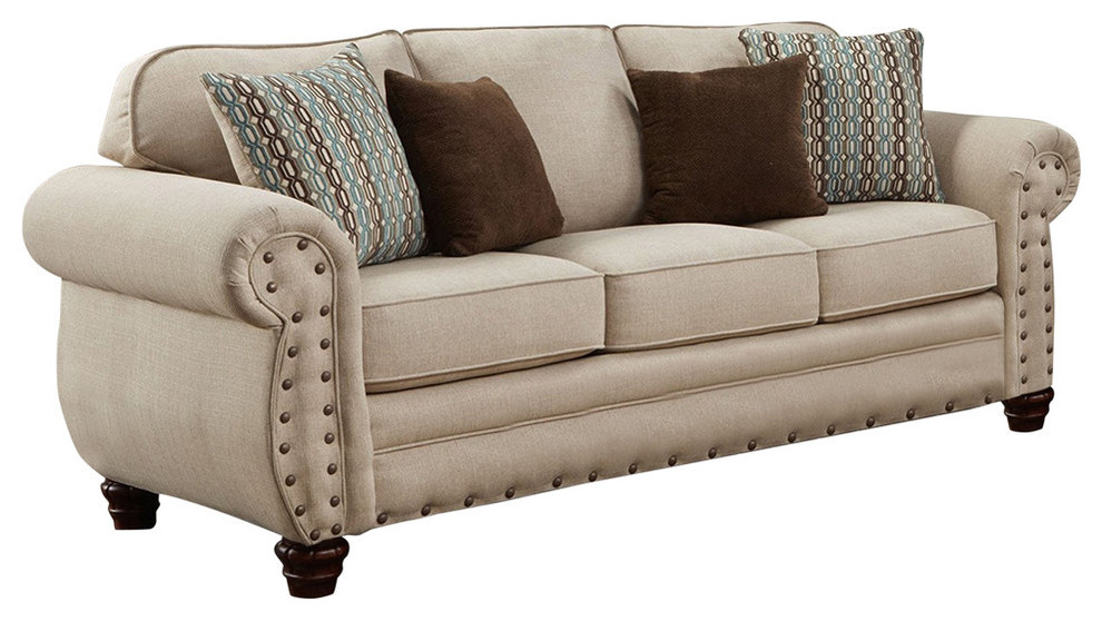 American Furniture Classics Abington Sand Sofa Traditional Sofas