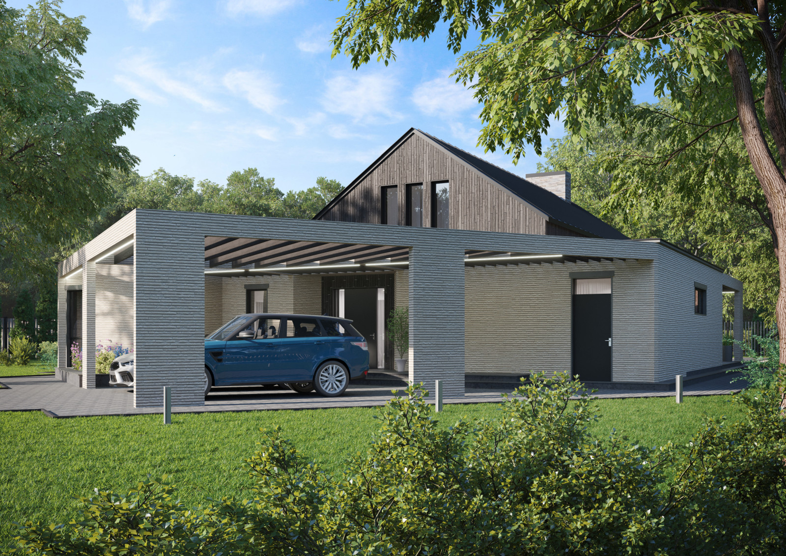 Частный дом с баней в Подмосковье